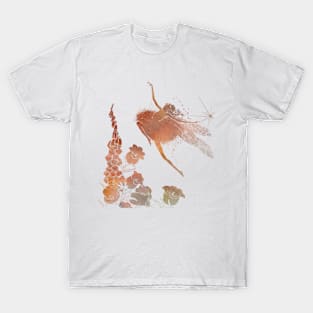 Flower Fairy in Rust T-Shirt